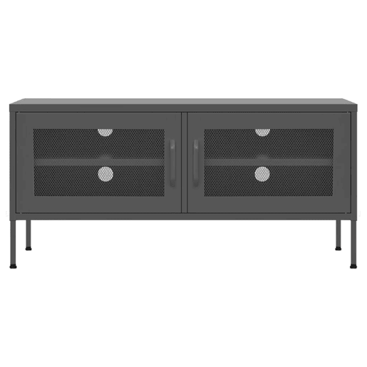Móvel de TV - Modulo de TV - Armário de TV aço 105x35x50 cm antracite