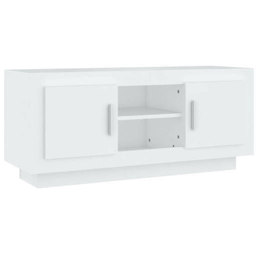 Móvel para TV - Móvel de TV - Armário de TV 102x35x45 cm madeira processada branco