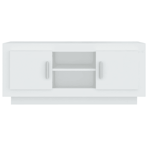 Móvel para TV - Móvel de TV - Armário de TV 102x35x45 cm madeira processada branco