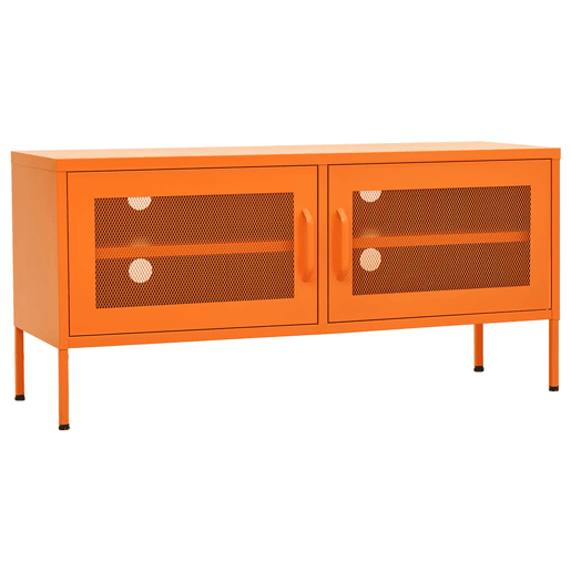 Móvel de TV - Modulo de TV - Armário de TV aço 105x35x50 cm laranja