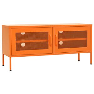 Móvel de TV - Modulo de TV - Armário de TV aço 105x35x50 cm laranja