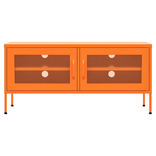 Móvel de TV - Modulo de TV - Armário de TV aço 105x35x50 cm laranja