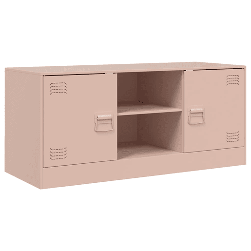 Móvel de TV - Modulo de TV - Armário de TV 99x39x44 aço rosa