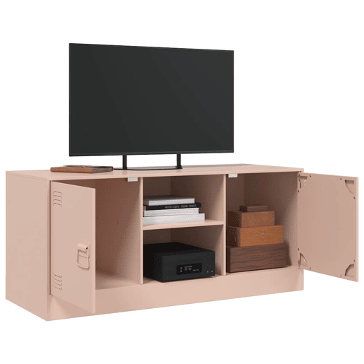 Móvel de TV - Modulo de TV - Armário de TV 99x39x44 aço rosa