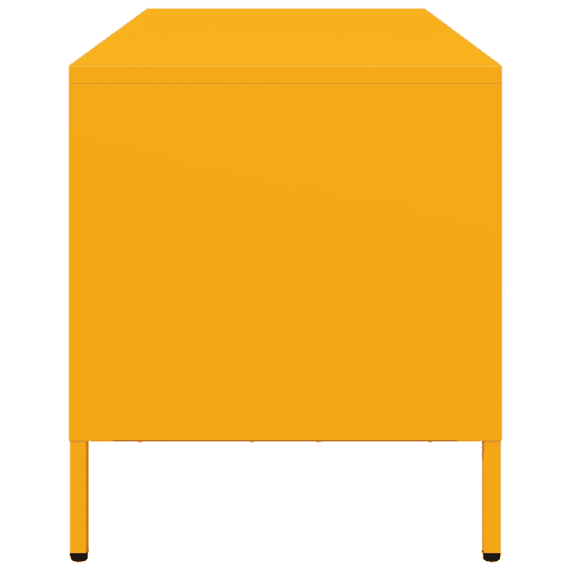 Móvel TV - Modulo de TV - Armário de TV 101,5x39x43,5 cm aço laminado a frio amarelo mostarda