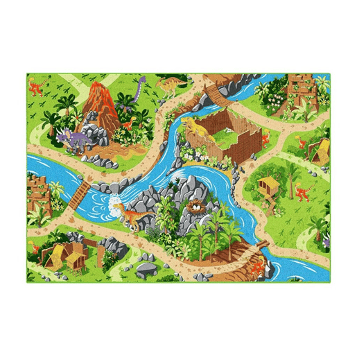 Tapete infantil AMBIHOME DINO WORLD - antiderrapante, 95x133cm