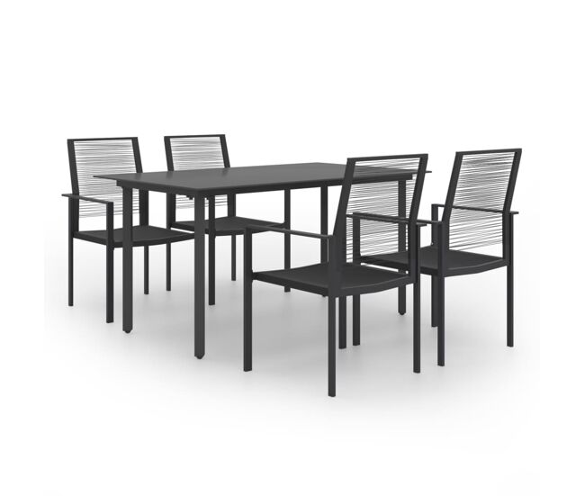 Juego de comedor de jardín 5 piezas