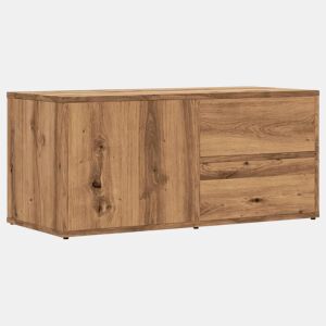 Móvel TV - Modulo de TV - Armário de TV 80x34x35,5 cm derivados de madeira carvalho artisiano