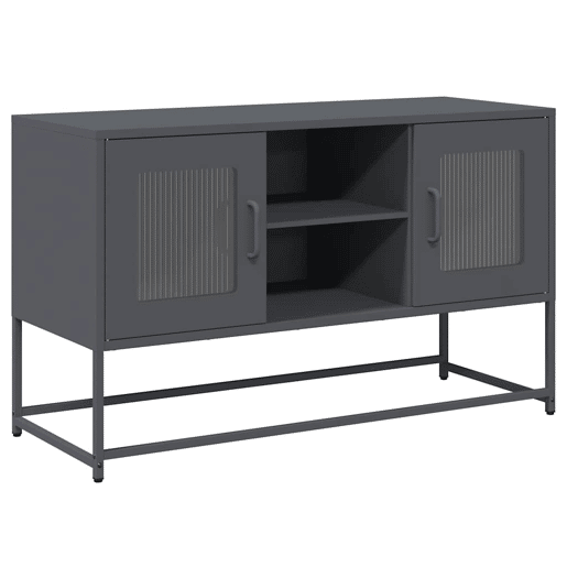 Móvel de TV - Modulo de TV - Armário de TV 100,5x39x60,5 cm aço antracite