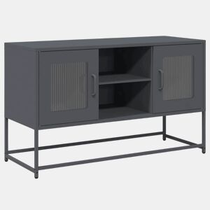 Móvel de TV - Modulo de TV - Armário de TV 100,5x39x60,5 cm aço antracite