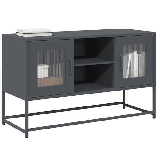 Móvel de TV - Modulo de TV - Armário de TV 100,5x39x60,5 cm aço antracite