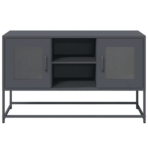 Móvel de TV - Modulo de TV - Armário de TV 100,5x39x60,5 cm aço antracite