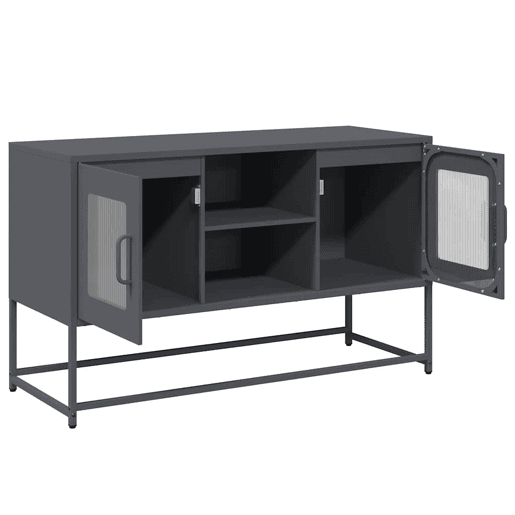 Móvel de TV - Modulo de TV - Armário de TV 100,5x39x60,5 cm aço antracite