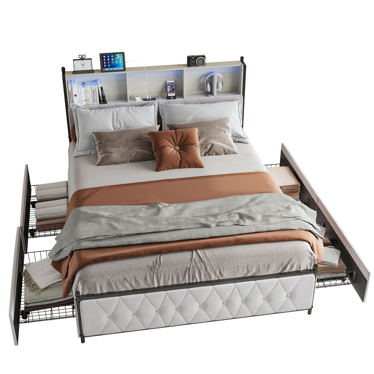 Cama con cajones 200x160