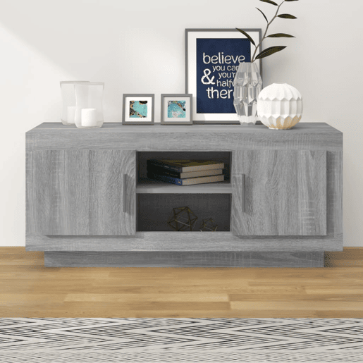 Móvel de TV - Modulo de TV - Armário de TV 102x35x45 cm derivados de madeira cinzento sonoma