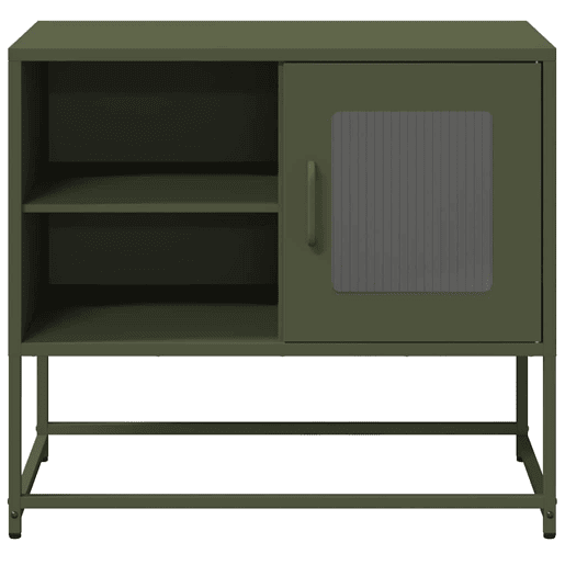 Móvel de TV - Modulo de TV - Armário de TV 68x39x60,5 cm aço verde azeitona