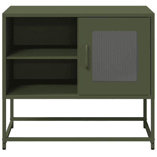 Móvel de TV - Modulo de TV - Armário de TV 68x39x60,5 cm aço verde azeitona