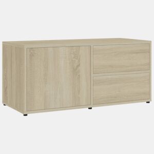 Móvel de TV - Modulo de TV - Armário de TV 80x34x36 cm derivados de madeira carvalho sonoma