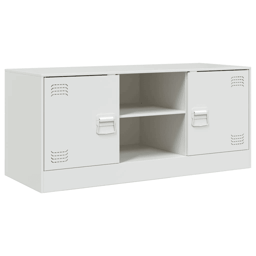 Móvel de TV - Modulo de TV - Armário de TV 99x39x44 cm aço branco
