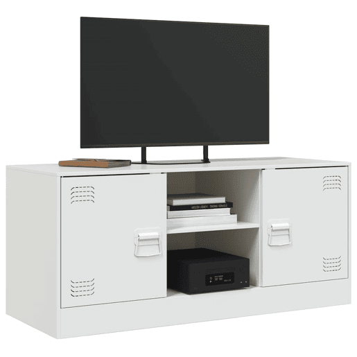 Móvel de TV - Modulo de TV - Armário de TV 99x39x44 cm aço branco