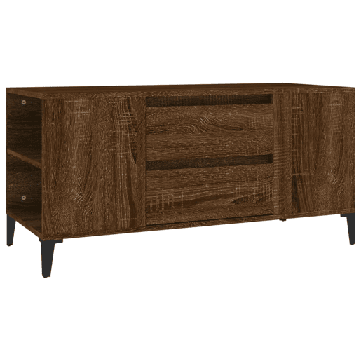 Móvel p TV, Armário de TV 102x44,5x50 cm derivados madeira carvalho castanho