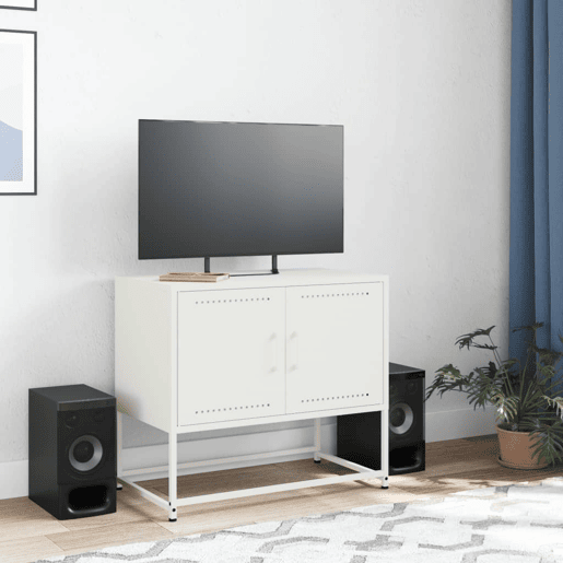 Móvel de TV - Modulo de TV - Armário de TV 68,5x39x60,5 cm aço branco