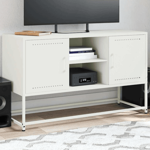 Móvel de TV - Modulo de TV - Armário de TV 100,5x39x60,5 cm aço branco