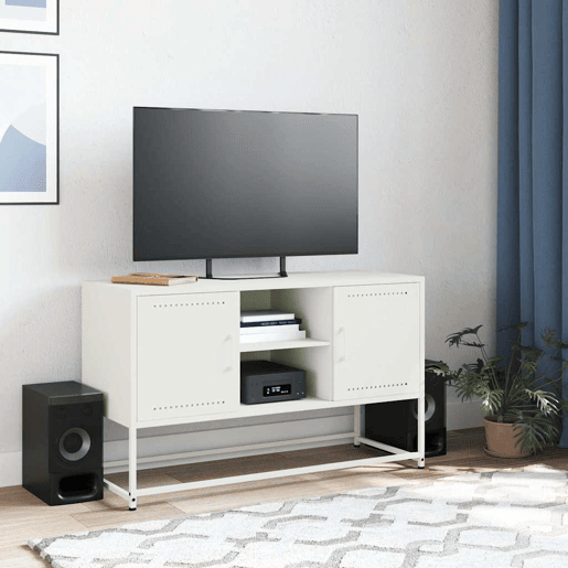 Móvel de TV - Modulo de TV - Armário de TV 100,5x39x60,5 cm aço branco