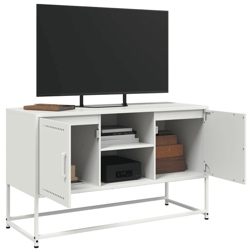Móvel de TV - Modulo de TV - Armário de TV 100,5x39x60,5 cm aço branco