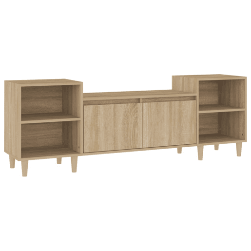 Móvel de TV - Modulo de TV - Armário de TV 160x35x55 cm derivados de madeira carvalho sonoma