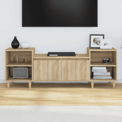 Móvel de TV - Modulo de TV - Armário de TV 160x35x55 cm derivados de madeira carvalho sonoma