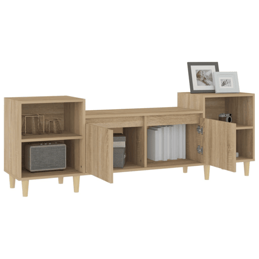 Móvel de TV - Modulo de TV - Armário de TV 160x35x55 cm derivados de madeira carvalho sonoma