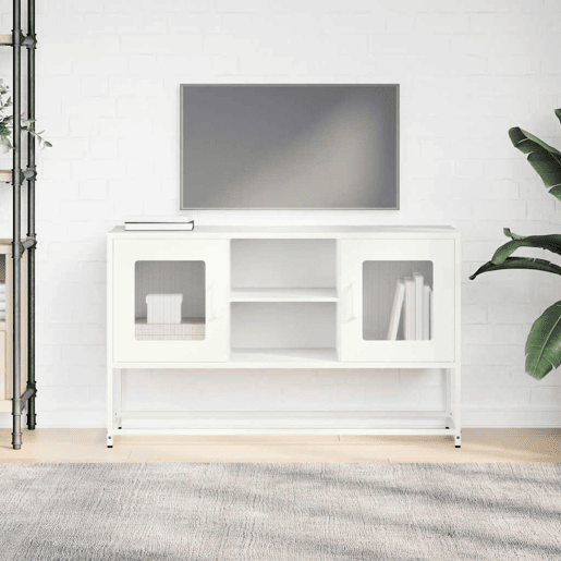 Móvel de TV - Modulo de TV - Armário de TV 100,5x39x60,5 cm aço branco