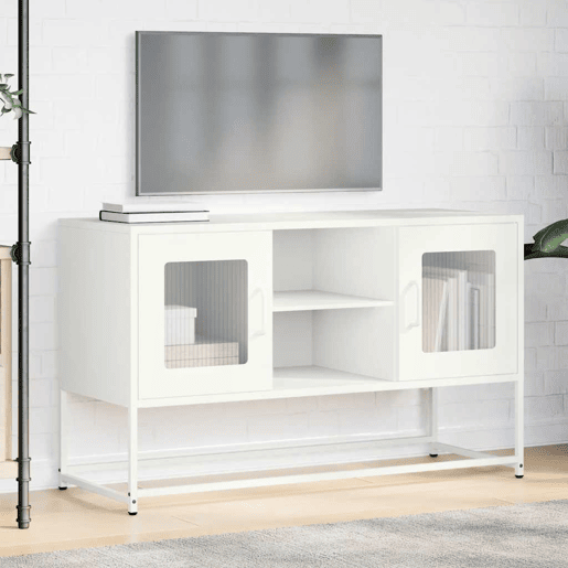 Móvel de TV - Modulo de TV - Armário de TV 100,5x39x60,5 cm aço branco