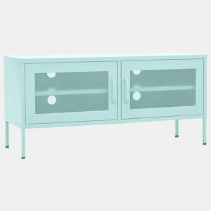 Móvel de TV - Modulo de TV - Armário de TV aço 105x35x50 cm verde-hortelã