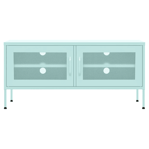 Móvel de TV - Modulo de TV - Armário de TV aço 105x35x50 cm verde-hortelã
