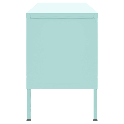 Móvel de TV - Modulo de TV - Armário de TV aço 105x35x50 cm verde-hortelã