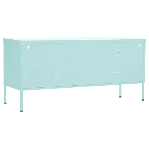 Móvel de TV - Modulo de TV - Armário de TV aço 105x35x50 cm verde-hortelã