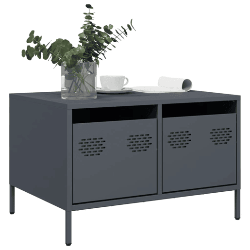 Móvel de TV - Modulo de TV - Armário de TV 68x50x43,5 cm aço laminado a frio antracite