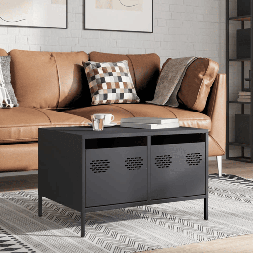Móvel de TV - Modulo de TV - Armário de TV 68x50x43,5 cm aço laminado a frio antracite