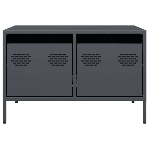 Móvel de TV - Modulo de TV - Armário de TV 68x50x43,5 cm aço laminado a frio antracite