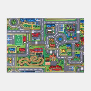 Tapete infantil AMBIHOME CITY LIFE - antiderrapante, 95x133cm
