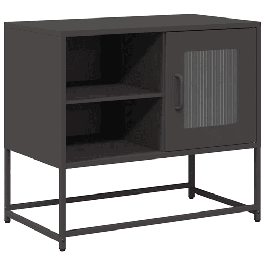Móvel de TV - Modulo de TV - Armário de TV 68x39x60,5 cm aço preto