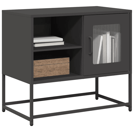 Móvel de TV - Modulo de TV - Armário de TV 68x39x60,5 cm aço preto