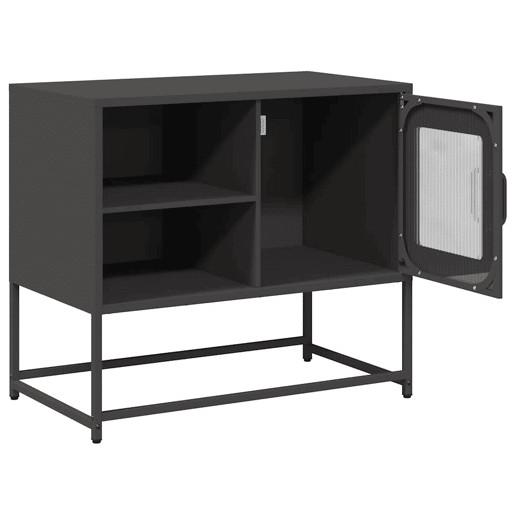 Móvel de TV - Modulo de TV - Armário de TV 68x39x60,5 cm aço preto