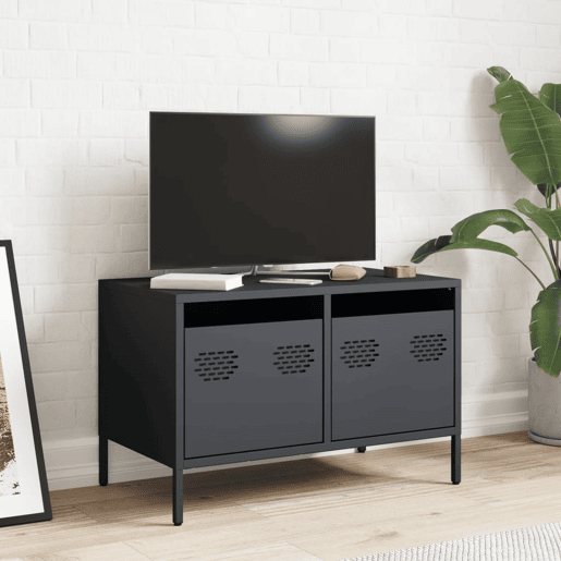 Móvel de TV - Modulo de TV - Armário de TV 68x39x43,5 cm aço laminado a frio antracite