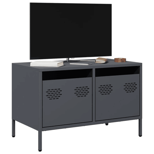 Móvel de TV - Modulo de TV - Armário de TV 68x39x43,5 cm aço laminado a frio antracite