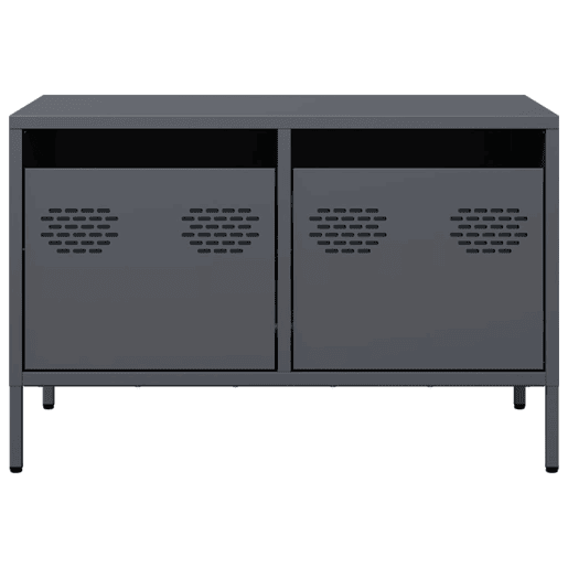 Móvel de TV - Modulo de TV - Armário de TV 68x39x43,5 cm aço laminado a frio antracite