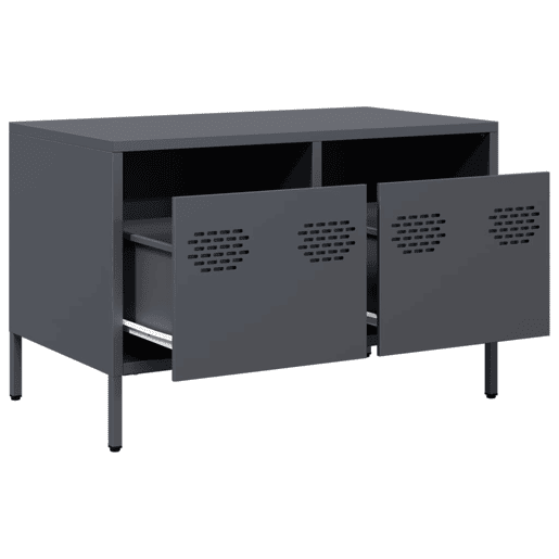 Móvel de TV - Modulo de TV - Armário de TV 68x39x43,5 cm aço laminado a frio antracite