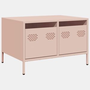 Móvel de TV - Modulo de TV - Armário de TV 68x50x43,5 cm aço laminado a frio rosa